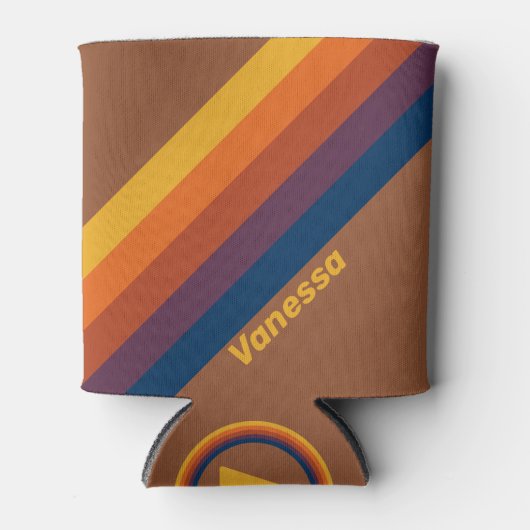 Sonnencreme-Streifen mit Namen Dosenkühler (Vorderseite)