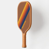 Sonnencreme-Streifen mit Namen Pickleball Schläger (Links)