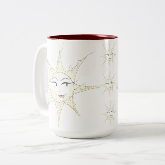 Sonnencreme-Tasse Zweifarbige Tasse (Vorderseite Links)
