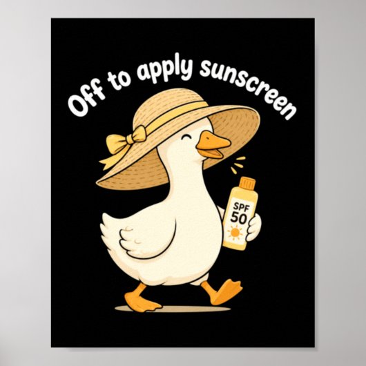 Sonnencremedesign auftragen poster (Vorne)