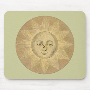 Sonnendetail aus der Antiquitätenkarte von Bowles, Mousepad