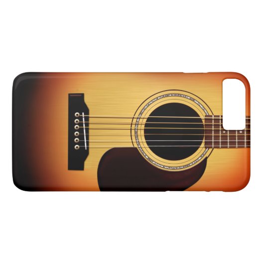 Sonnendurchbruch-Akustikgitarre Case-Mate iPhone Hülle (Rückseite (Horizontal))