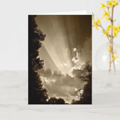 Sonnendurchbruch Karte (Gelbe Blume)