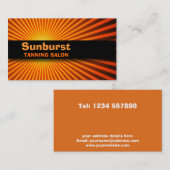 Sonnendurchbruch-Visitenkarte Visitenkarte (Vorne/Hinten)