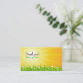 Sonnendurchbruch-Visitenkarte Visitenkarte (Stehend Vorderseite)