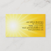 Sonnendurchbruch-Visitenkarte Visitenkarte (Rückseite)