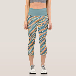 Sonnendurchflutete Aquarelle Capri Leggings