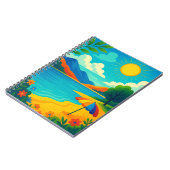 Sonnendurchflutete Sommerlandschaft – DreamVerse7 Notizblock (Linke Seite)