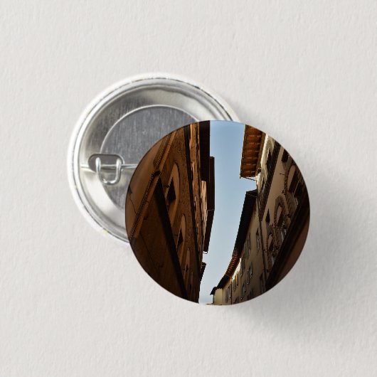 Sonnendurchflutete Straße Button (Vorne & Hinten)