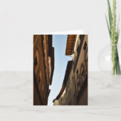 Sonnendurchflutete Straße Dankeskarte (Vorderseite)