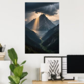 Sonnendurchfluteter Rücken Poster (Heimbüro)