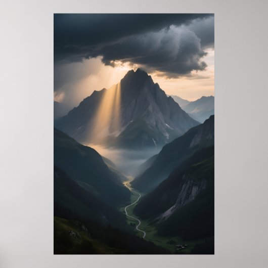 Sonnendurchfluteter Rücken Poster (Vorne)