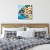 Sonnendurchfluteter Sorrent Küstenflucht Leinwand (Insitu (Schlafzimmer))
