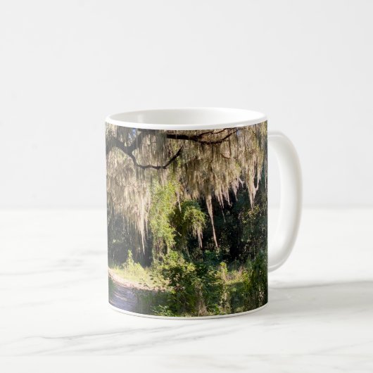 Sonnendurchfluteter Spanischer Moos Kaffeetasse (VorderseiteRechts)