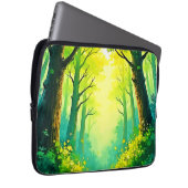 Sonnendurchfluteter Waldweg Laptopschutzhülle (Vorne Rechts)