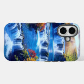 Sonnendurchflutetes Kaskadental 001 Case-Mate iPhone Hülle (Rückseite (Horizontal))