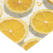 Sonnendurchflutetes Orangen-Scheiben-Muster Tischdecke (Schrägansicht)