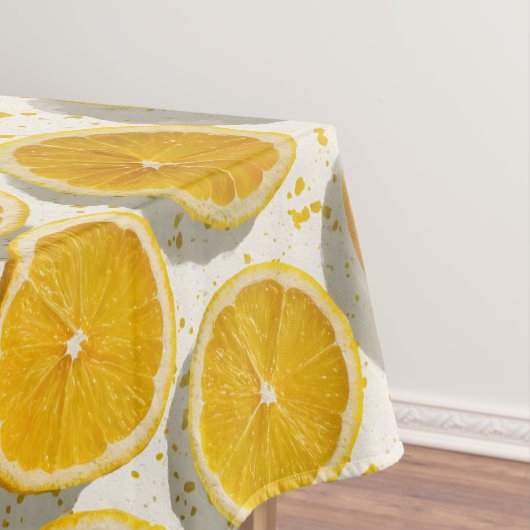 Sonnendurchflutetes Orangen-Scheiben-Muster Tischdecke (Beispiel)