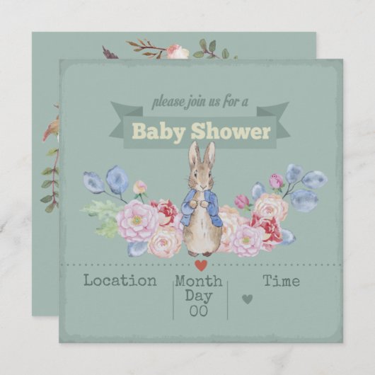 Sonnendusche Einladung (Vorne/Hinten)