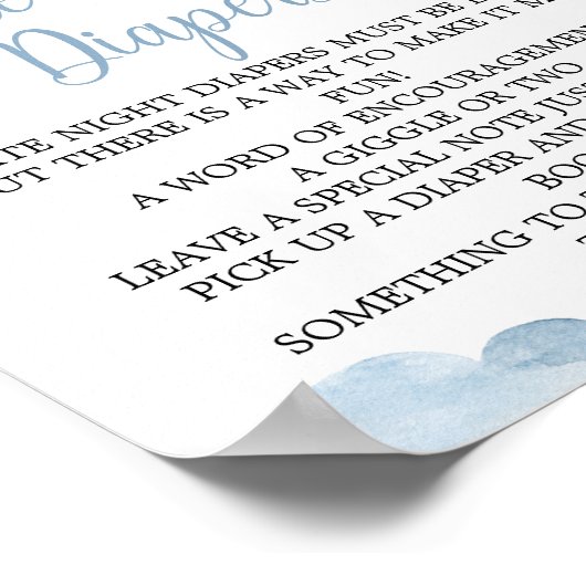 Sonnendusche für späte Nächte Poster (Ecke)