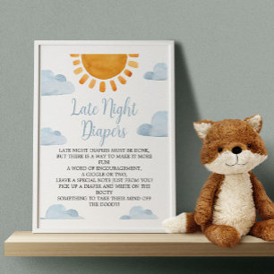 Sonnendusche für späte Nächte Poster