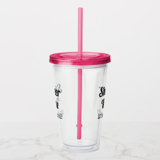 Sonnendusche Weinangebot für Ehefrau oder Freunde Acryltrinkbecher (Rechts)