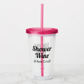 Sonnendusche Weinangebot für Ehefrau oder Freunde Acryltrinkbecher (Vorderseite)
