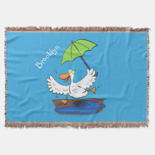 Sonnendute mit Schirm tanzender Cartoon Decke