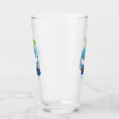 Sonnendute mit Schirm tanzender Cartoon Glas (Links)