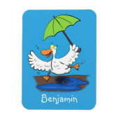 Sonnendute mit Schirm tanzender Cartoon Magnet (Vertikal)