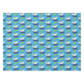 Sonnendute mit Schirm tanzender Cartoon Tischdecke (Vorderseite (Horizontal))
