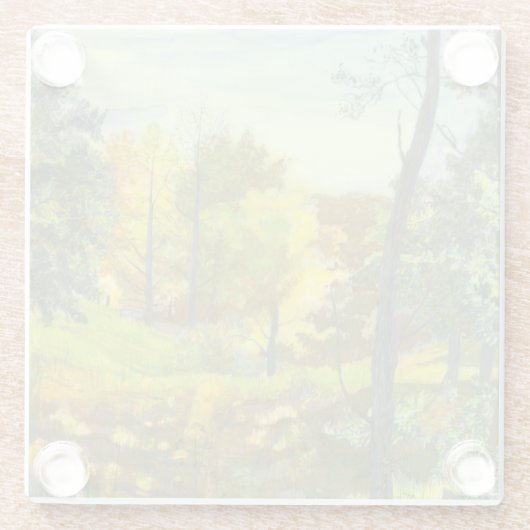 Sonneneinbruch Glasuntersetzer (Rückseite)