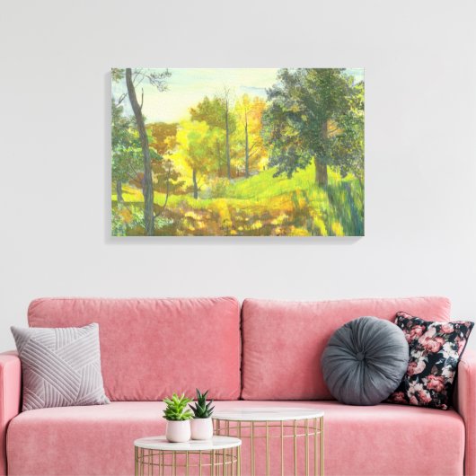 Sonneneinbruch Leinwanddruck (Insitu (Wohnzimmer))