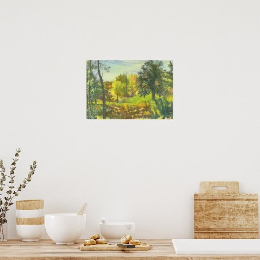 Sonneneinbruch Poster (Küche)