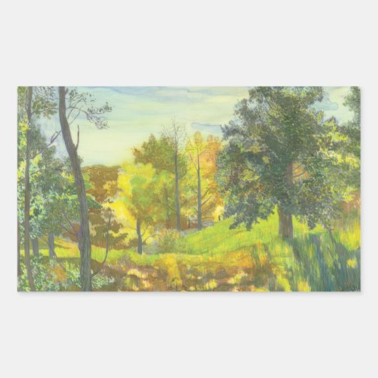 Sonneneinbruch Rechteckiger Aufkleber (Vorderseite)