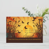 Sonneneinladung Einladung (Stehend Vorderseite)