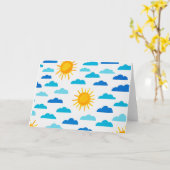 Sonneneinstrahlung und Wolken Karte (Gelbe Blume)