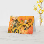 Sonnenelett, Kürbiskröte, Sonnenblume, Halloween Karte (Gelbe Blume)