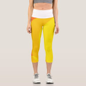 Sonnenenergie: Belebende Strahlung Capri Leggings (Vorderseite)
