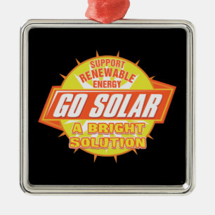 Sonnenenergie-Lösung Ornament Aus Metall