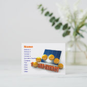 Sonnenenergie-Visitenkarte Visitenkarte (Stehend Vorderseite)