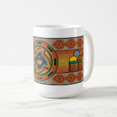 Sonneneruption Kaffeetasse (VorderseiteRechts)