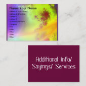 Sonneneruption… Visitenkarte (Vorne/Hinten)