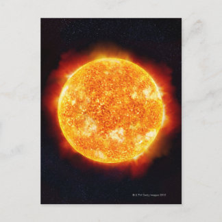 Sonneneruptionen Postkarte