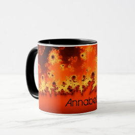 Sonneneruptions-Fraktal-Tasse Tasse