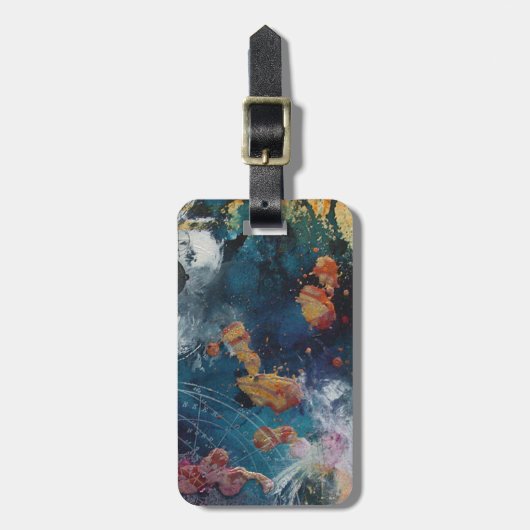 Sonneneruptions-Gepäckanhänger Gepäckanhänger (Vorderseite vertikal)