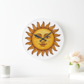 Sonnenface Große Wanduhr (Zuhause)