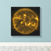 Sonnenfackeln Leinwanddruck (Insitu (Holzboden))