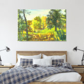 Sonnenfallmalerei Wasserfarbe auf Seide Leinwanddruck (Insitu (Schlafzimmer))