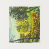 Sonnenfallmalerei Wasserfarbe auf Seide Wandteppich (Vorderseite)